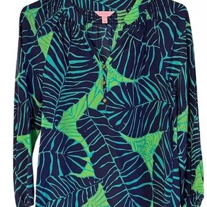 Lilly Pulitzer Silk Elsa Under the Palm Size Small